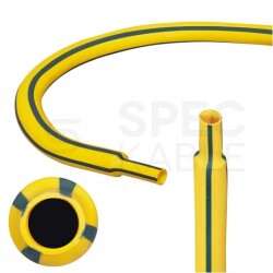 Rurka termokurczliwa RTS 1,6/0,8mm bezhalogenowa LSOH żółto-zielona 1m