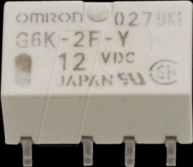 G6K-2F-Y-TR DC5 BY OMR Signal Relay, SMD, 5 VDC, 1 A, 2 CO