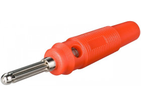 Wtyk laboratoryjny bananowy z otworem poprzecznym 4 mm, odpornym na...