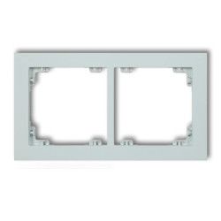 DECO Ramka podwójna DECO Pastel Matt lodowy błękit 47DR-2