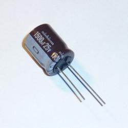 Kondensator elektrolityczny 1500uF 25V 21x16mm 105' NICHICON cena netto