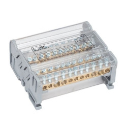 Blok dystrybucyjno-rozdzielczy MOBLOCK 4P 125A-11 2x35mm2 + 2x25mm2 + 7x6mm2 TS35 MAB4125A18