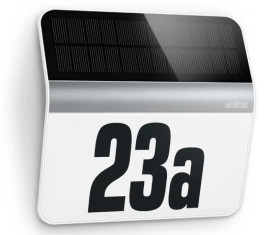 Oprawa numeryczna solarna z czujnikiem zmierzchu STEINEL Xsolar LH-N 0,03,W 4000K IP44 stal nierdzewna ST007140