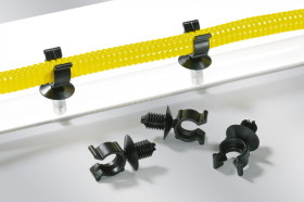 Zacisk kablowy materiał: Nylon 66 Czarny Regulowany zacisk