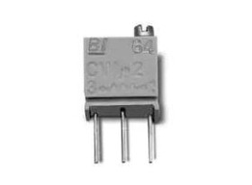 Potencjometr dostrojczy 2kΩ THT 0.25 W @ 85 °C 12 -zwoje Regulacja górna 1,78 mm (metalowa śruba regulacyjna)