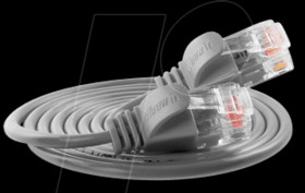 PKW-LIGHT-K6 0.5 Cat.6 SLIM light cable, U/UTP, 0,5 m, grey