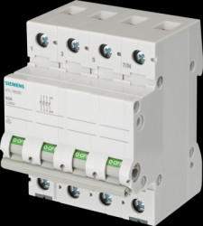 Off switch, 4 pole, 63 A, (W x H x D) 72 x 89.8 x 74.5 mm, fixed mounting, 5TL1663-0