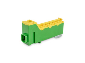 Blok rozdzielczy bezgwintowy 1-biegunowy TLC14ZZ 1.5-2.5/25 63A 690V TH35 zielono-żółty 49.1403 ELEKTRO-PLAST