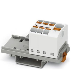 Blok rozdzielczy PTFIX 10/6X4-NS35 WH, białe złącze przemysłowe - 6 punktów przyłączeniowych o przekroju 4mm2