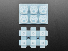 Adafruit Kitty Paw Silicone Keycap Molds - MX Compatible Switches