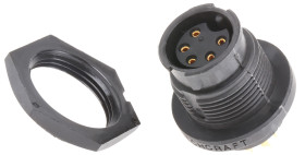 Złącze wielostykowe przemysłowe 5-pinowe, panelowe Gniazdo Switchcraft