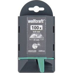 Wolfcraft 4309000 Professional Trapezoidal Blades 0.65x61mm 100 pcs