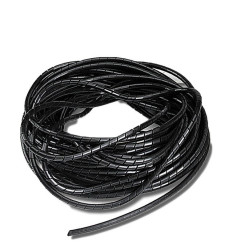 Wąż osłonowy spiralny 10 metrów 5/3,7mm czarny SP4BK