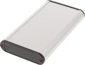 Aluminum enclosure, (L x W x H) 120 x 72 x 19 mm, natural, IP54, 1455B1202