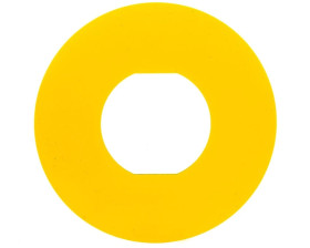 Tabliczka opisowa żółta okrągła fi60 bez opisu ZBY9101