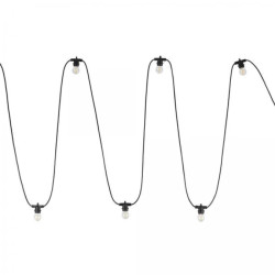 Girlanda zewnętrzna czarna na 10*E27 IP65 długość 11,5m 10183 TK Lighting