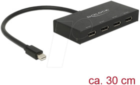 87693 Splitter DisplayPort 1.2 &gt; 4 x DisplayPort out 4K