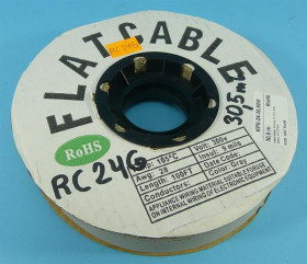 24x28AWG RASTER 1,27mm SZARA FLAT KABEL