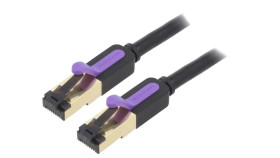 Icdbn Patch Cord S/Ftp 7 Linka Ofc Pvc Czarny 15M 28Awg