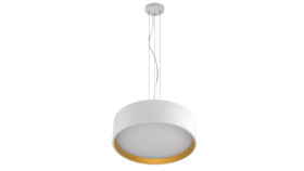 Lampa Wisząca Hudson Biało-Złota Lp-043/1P Wh/Gd Light Prestige