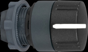 ZB5AD29 Rotary switch, front panel, Harmony XB5, 22 mm, black, latching