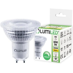 Żarówka LED GU10 8W = 80W 650lm 3000K Ciepła 36 Lumiled Ściemnialna