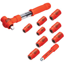 ITL Insulated 26 Insulated 1/2in Drive Metric Torque Wrench Kit, 10 Piece