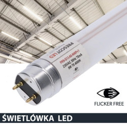 Świetlówka led T8 G13 60cm 9W 4000K 900lm PC Prescot Flicker free