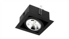 Oprawa Podtynkowa Halogenowa Ruchoma Gu10 Es111 Kwadratowa Czarna Canis Lumiled