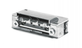 Elektrozaczep Hartte XS12UW-C wąski z wyłącznikiem i wyślizgiem 12V AC/DC