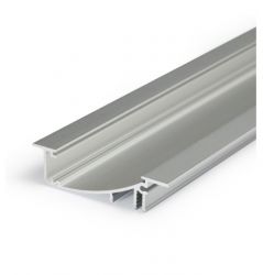 Profil LED FLAT8 H/UX anodowany 1m