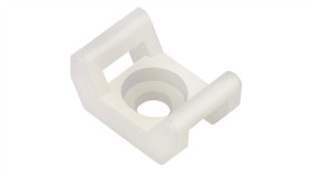 Podstawka Montażowa Przykręcana Do Opasek Zaciskowych 22X16 Biały /20Szt./