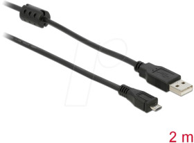 82335 USB 2.0 cable, A connector to micro B connector, 2 m