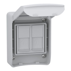 Ramka Schneider Electric do użytku z: Obsługa RJ45 Unica Obudowa