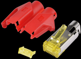 H7642.6 Hirose RJ45 connector Cat-6a, TM31, red