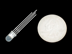 Diffused RGB (tri-color) LED (Common Anode)