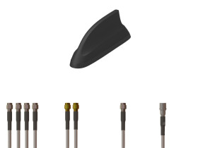 Wielokierunkowy Antena wielopasmowa, zewnętrzna L001044-02 Śruba, SMA, SMA RP Biczowa Męskie, TE Connectivity 9dB 5G,