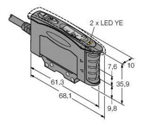 Czujnik światłowodowy Turck D10UPFP 3063995 1 szt.
