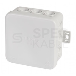 Puszka instalacyjna natynkowa typu KLIK 75x75x40mm hermetyczna IP54 szara E125 F-TRONIC