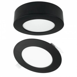 Oprawa Downlight 6W 540lm okrągły CCT 2w1 czarny IP20 Podtynkowy/Natynkowy