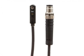 Czujnik magnetyczny cylinder T-rowek 6,2 mm 4,3x19x6,2 mm 10-30V DC PNP NO złącze kablowe M8 3-pinowe 1m IP67 MZA701K6