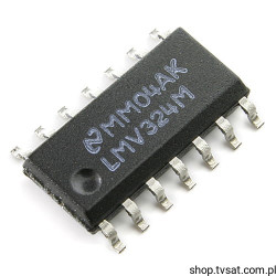 LMV324M Quad OP Amplifier R-to-R SMD-SO14 NSC