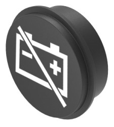Nakładka do klawiatury, typ: Wkładka klawiatury, symbol — odłączanie akumulatora; wyłączanie akumulatora, do użytku z: