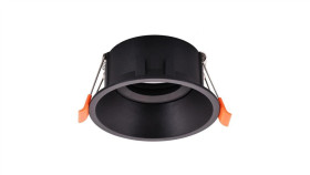 Oczko Sufitowe Podtynkowe Okrągłe Ruchome 1Xgu10 Ip20 Czarny Mlos7240 Milagro