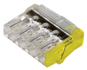 Szybkozłączka samozaciskowa bezgwint., 4x2,5mm2 24563 /5szt./