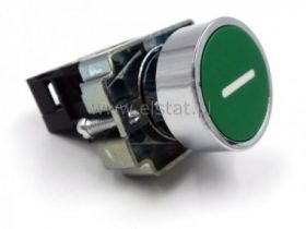 Przycisk chwilowy zielony metal PT-29G 1