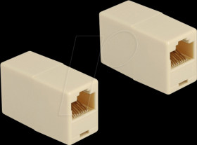 88034 Adapter RJ45 jack / jack, UTP, beige