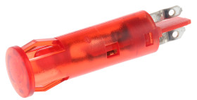 Lampka kontrolna do montażu panelowego 24 → 28V, czerwona 6mm LED Końcówka lutownicza Signal Construct