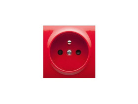 SIMON 54 Pokrywa gniazda pojedynczego z przesłonami czerwona DGZ1ZP/22 KONTAKT SIMON