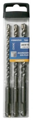 3SZT ZESTAW WIERTEŁ 6,8,10X100X160 AGGRESSOR SDS PLUS RT-SDSA-SET1